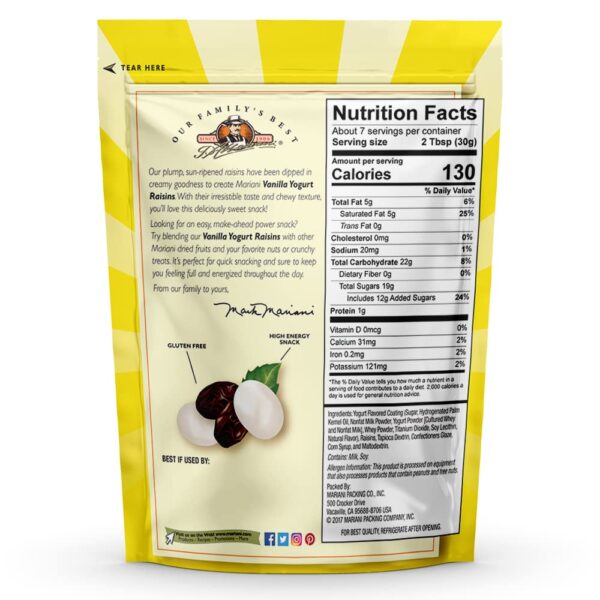 Mariani | Vanilla Yogurt Raisins