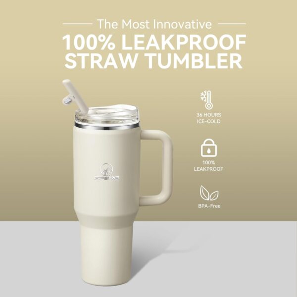 Gpeng 40 oz Tumbler with Handle