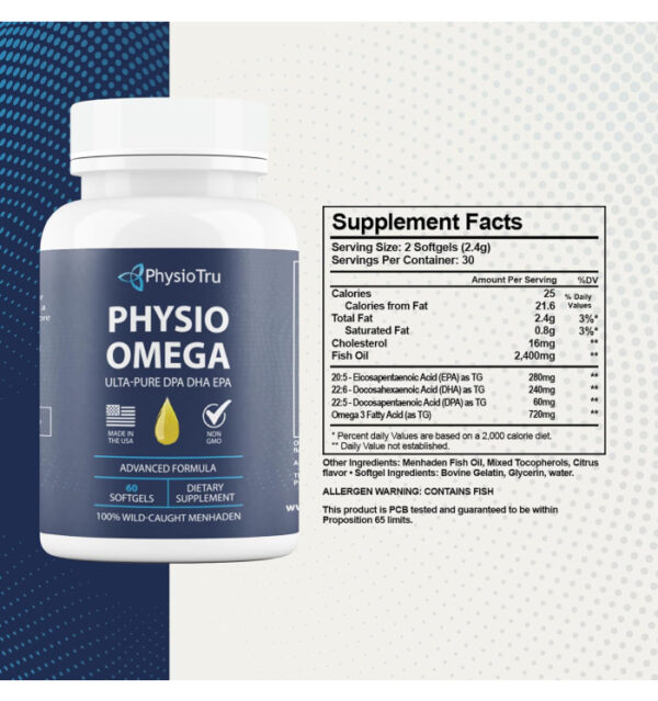 Physio Omega - Omega 3 Supplement